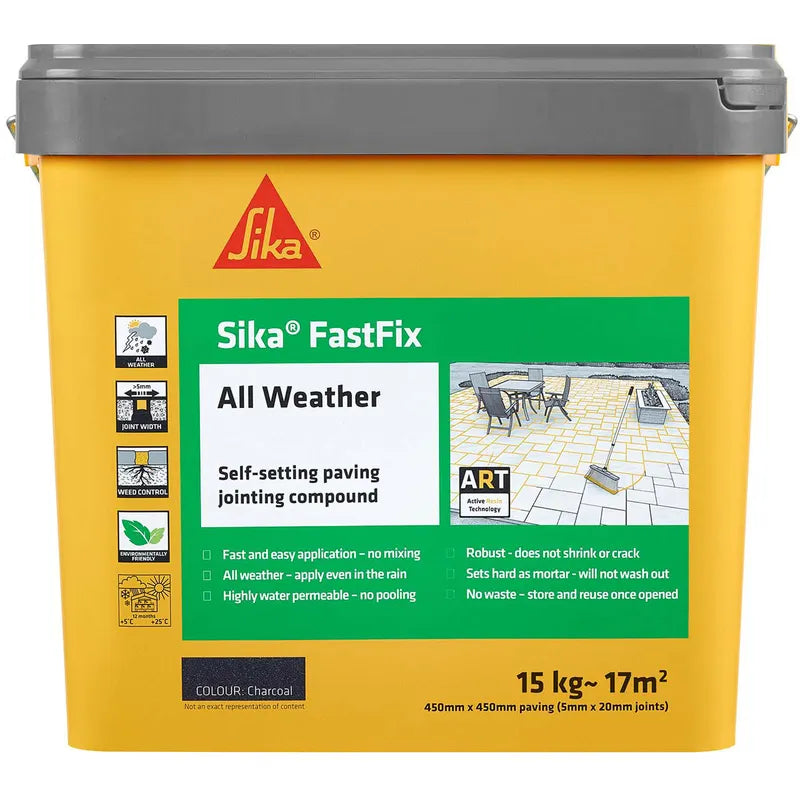 Sika Fastfix SKFFIXCC15 Compound All Weather Dark Charcoal 15Kg | Builders Emporium