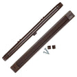 Draak 263mm Brown Window Trickle Slot Vent Internal & External With Fixings - Builders Emporium